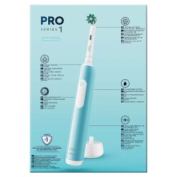 Oral-B Pro Series 1 Mavi Elektrikli Diş Fırçası, 1 Diş Fırçası Başlığı, 1 Seyahat Çantası, Braun Tasarımı - 7