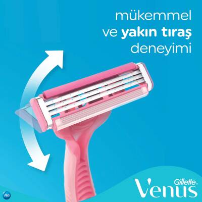 Gıllette Sımply Venus 3 Basıc Trşmak+ 3 Yedek Tıraş Bıçağı - 5