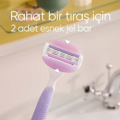 Gillette Venus Comfort Glide Breeze Tıraş Makinesi 2 Adet Yedek Başlık - 3