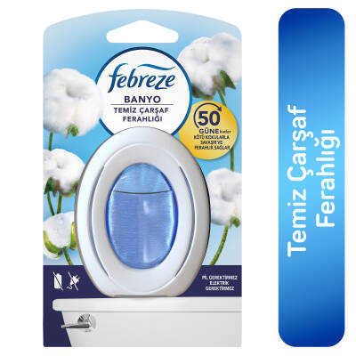 Febreze Hava Ferahlatıcı Banyo Oda Kokusu Temiz Çarşaf Ferahlığı - 1