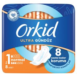 Orkid Ultra Extra Hijyenik Ped Normal Tekli Paket 8 Ped - 6