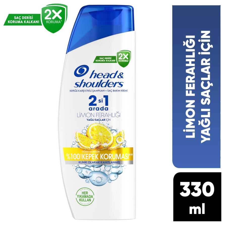Head and Shoulders Limon Ferahlığı 2in1 Şampuan 330 ml