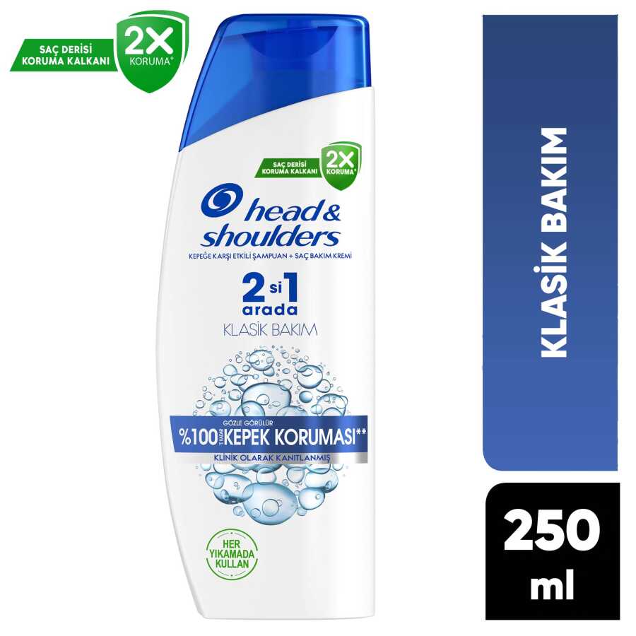 Head and Shoulders Şampuan Klasik Bakım 2in1 250 ml