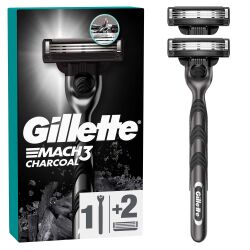 Gillette Mach3 Charcoal Razor 2Up - 1