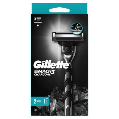 Gillette Mach3 Charcoal Razor 2Up - 2