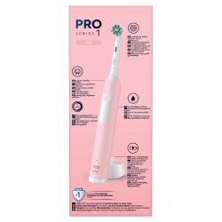 Oral-B Pro Series 1 Pembe Elektrikli Diş Fırçası, 1 Diş Fırçası Başlığı, Braun Tasarımı - 7