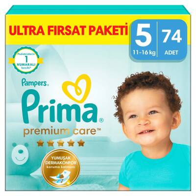 Prima Bebek Bezi Premium Care 5 Numara 74 Adet Ultra Fırsat Paketi - 2