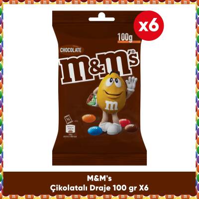 M&M'S Çikolatalı Draje 100 G 6X - 8