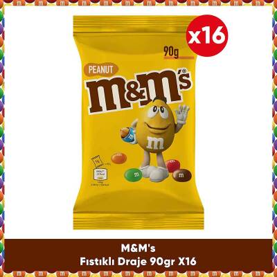 M&M's Fıstıklı Draje 90 G x16 - 1