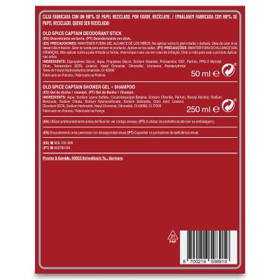 Old Spice Captain Deo Stick 50Ml Duş Jeli 250Ml Giftpack - 2