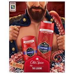 Old Spice Captain Deo Stick 50Ml Duş Jeli 250Ml Giftpack - 7