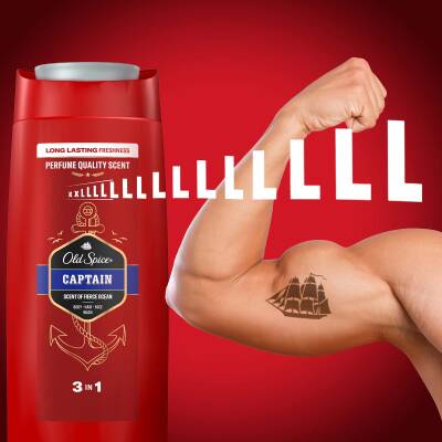 Old Spice Shamp&Bdywsh Captaın 675Ml - 8