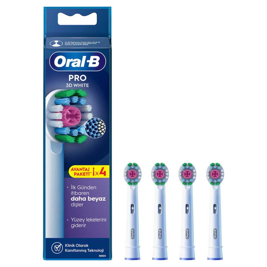 Oral B Arjlı Fırca 3D Whıte  Refıll 4Ct