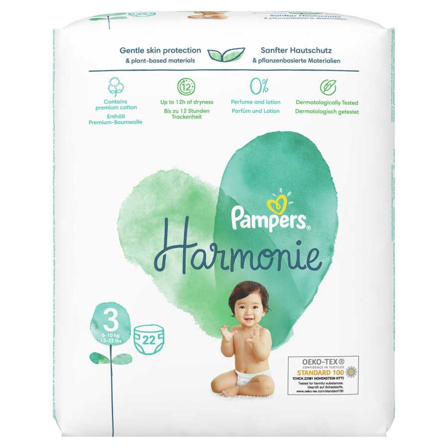 Prima Harmonie Bebek Bezi 3 Beden 22 Adet