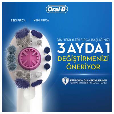 Oral-B D100 Şarj Edilebilir Diş Fırçası 3 Boyutlu Beyazlık Pembe - 7