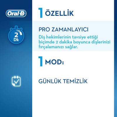 Oral-B D150 Şarj Edilebilir Diş Fırçası + 1 Yedek Başlık - 4