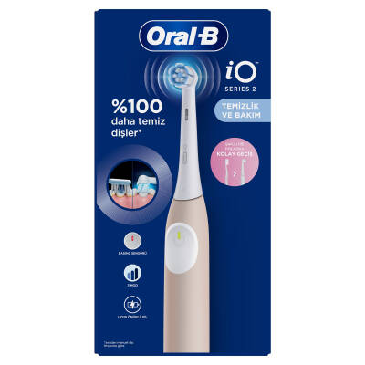 Oral-B iO 2 Sakin Pembe Şarjlı Diş Fırçası+1 Diş Fırçası Başlığı - 2