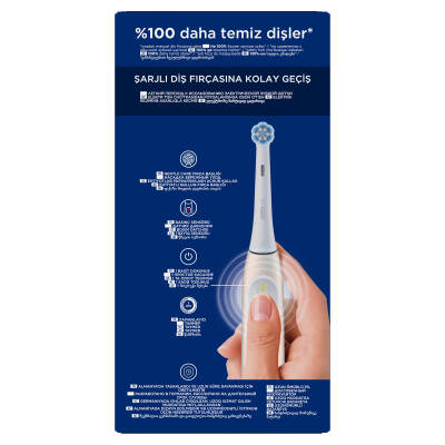 Oral-B iO 2 Sakin Pembe Şarjlı Diş Fırçası+1 Diş Fırçası Başlığı - 4