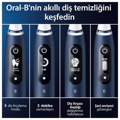 Oral-B İo 7 Şarjlı Diş Fırçası - Lacivert - 3