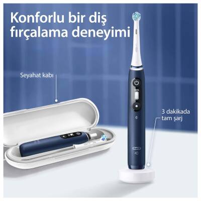 Oral-B İo 7 Şarjlı Diş Fırçası - Lacivert - 9