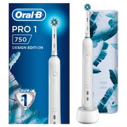 Oral-B Pro 750 Şarj Edilebilir Diş Fırçası Beyaz Özel Seri (Seyahat Kabı Hediyeli) - Oral-B