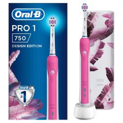 Oral-B Pro 750 Şarj Edilebilir Diş Fırçası Pembe Özel Seri (Seyahat Kabı Hediyeli) - Oral-B