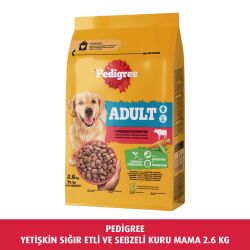 Pedigree Yetişkin Sığır Etli Ve Sebzeli Kuru Mama 2.6 Kg - Pedigree