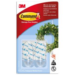 Command™ 17091-Cee Orta Boy Şeffaf Askı - Command