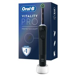 Oral-B Oral-B Vitality Pro Şarjlı Diş Fırçası Siyah Protect X Clean - 1