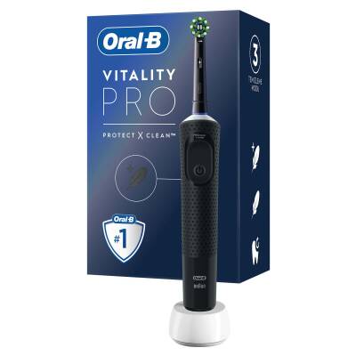 Oral-B Oral-B Vitality Pro Şarjlı Diş Fırçası Siyah Protect X Clean - 1