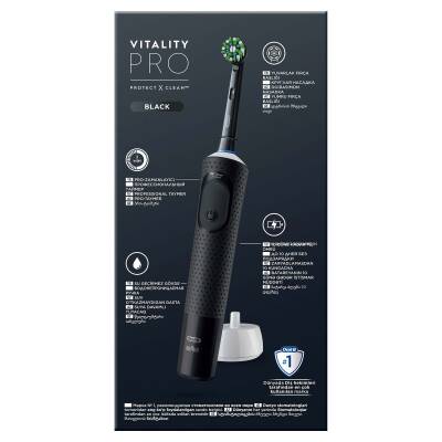 Oral-B Oral-B Vitality Pro Şarjlı Diş Fırçası Siyah Protect X Clean - 11