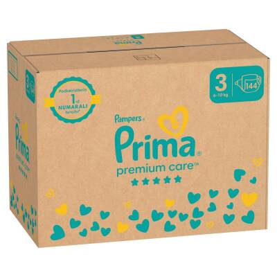 Prima Bebek Bezi Premium Care 3 Numara 144 Adet Aylık Fırsat Paketi - 2