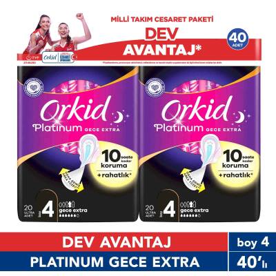 Orkid Platinum Cesaret Paketi Gece Ekstra 40Li Yeni - 1