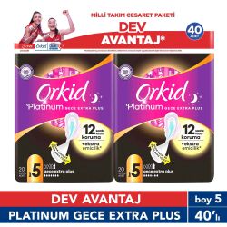 Orkid Platinum Cesaret Paketi Gece Ekstra Plus 40Li Yeni - 1