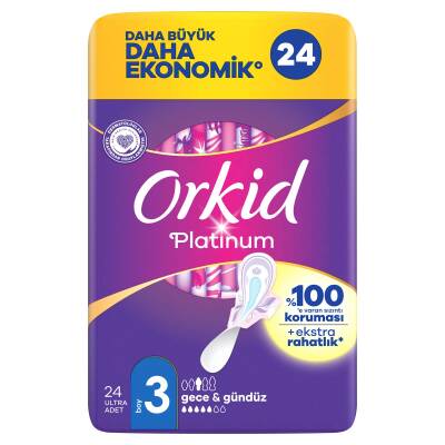 Orkid Platinum Dörtlü Paket Gece 24 Adet - 2