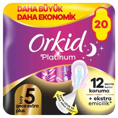 Orkid Platinum Dörtlü Paket Gece Ekstra Plus 20 Adet - 1