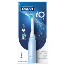 Oral-B Io 3 Elektrikli Diş Fırçası, 1 Diş Fırçası Başlığı, Braun Tasarımı - Oral-B