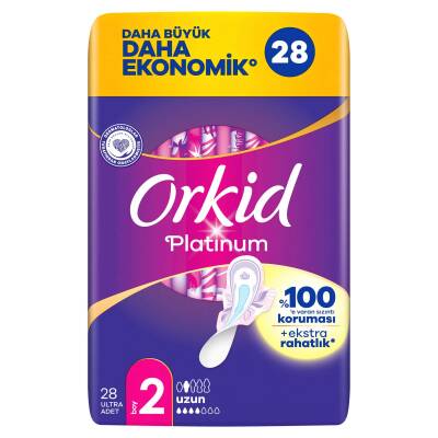 Orkid Platinum Dörtlü Paket Uzun 28 Adet - 2