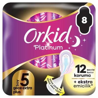 Orkid Platinum Eko Paket Gece Ekstra Plus 8 Adet - 1