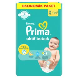 Prima Bebek Bezi Aktif Bebek 2 Beden 72 Adet Fırsat Paketi - 2