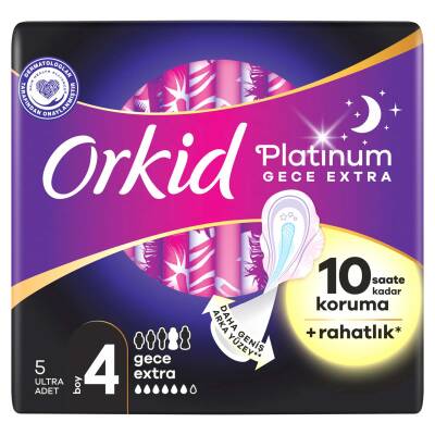 Orkid Platinum Tekli Paket Gece Ekstra 5 Adet - 2