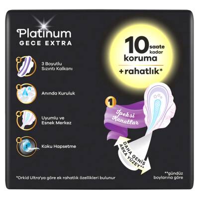 Orkid Platinum Tekli Paket Gece Ekstra 5 Adet - 9
