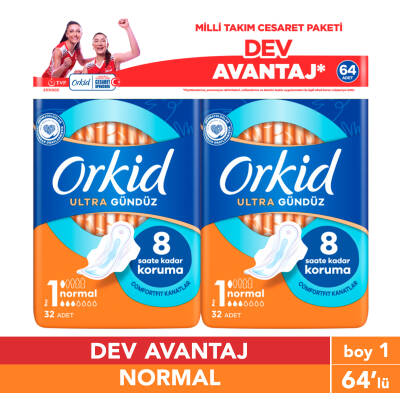 Orkid Ultra Ekstra Cesaret Paketı Normal 64Lu Yenı - 1