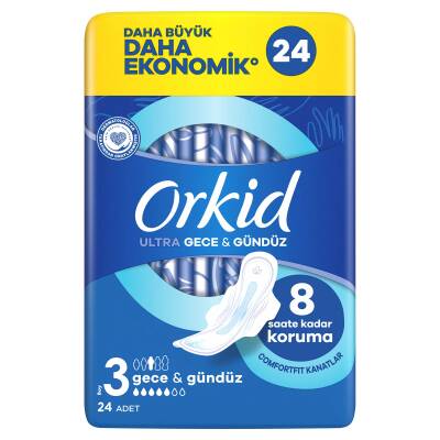 Orkid Ultra Ekstra Dörtlü Paket Gece 24 Adet - 2