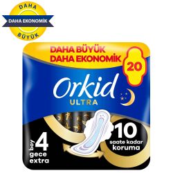 Orkid Ultra Ekstra Dörtlü Paket Gece Ekstra 20 Adet - 1