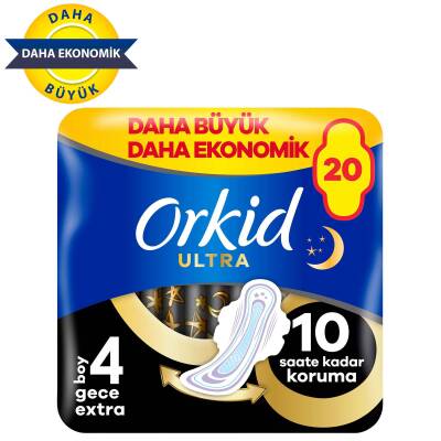 Orkid Ultra Ekstra Dörtlü Paket Gece Ekstra 20 Adet - 1