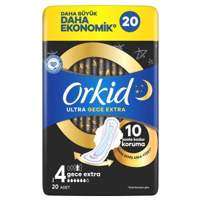 Orkid Ultra Ekstra Dörtlü Paket Gece Ekstra 20 Adet - 2