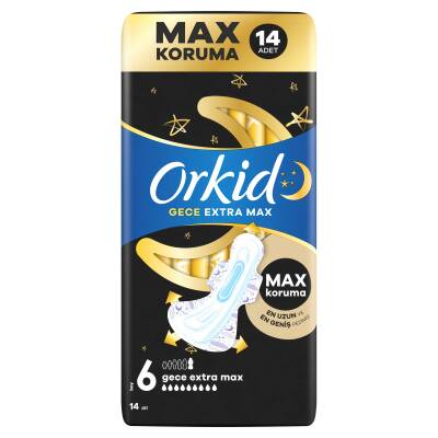 Orkid Ultra Ekstra Dörtlü Paket Gece Ekstra Max 14 Adet - 2