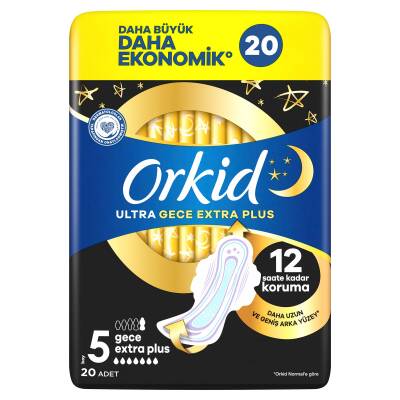 Orkid Ultra Ekstra Dörtlü Paket Gece Ekstra Plus 20 Adet - 2