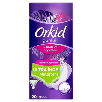 Orkid Yaprak Günlük Ped Bahar Çiçekleri Tekli Paket 20 Ped - 2